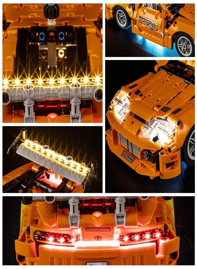 YEABRICKS LED Light for 42204 Technic Fast and Furious Toyota Supra MK4 Building Blocks Model (Building Set NOT Included) - Image 4